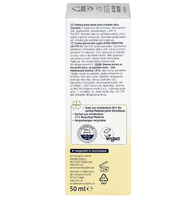 Balea med Ultra Sensitive Q10 Face Cream SPF 15
