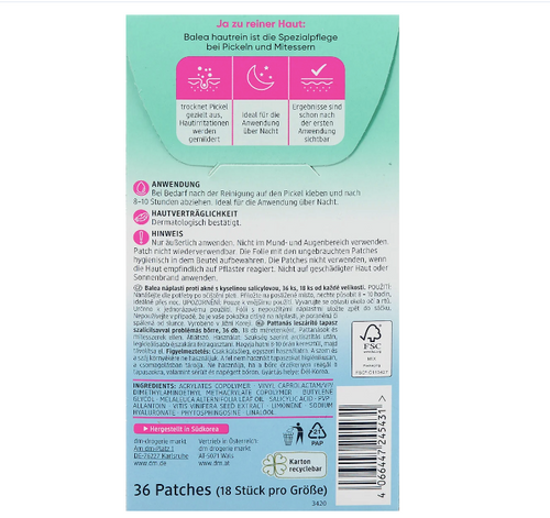 Anti-acne patches