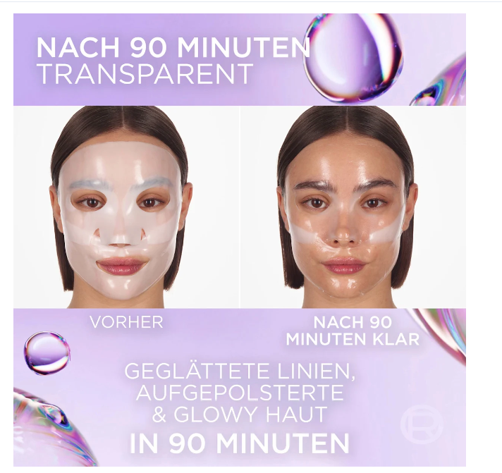 L'ORÉAL PARIS REVITALIFT Glass Skin Hydrogel Glow Mask face mask