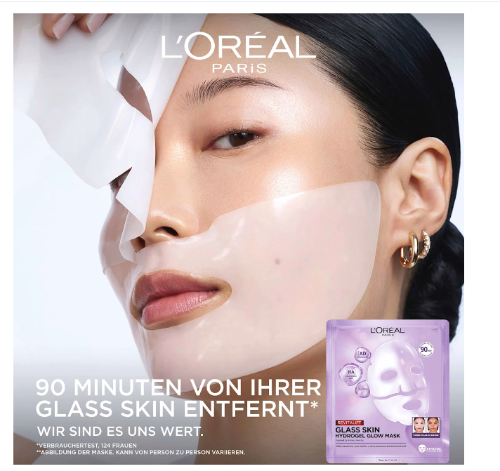 L'ORÉAL PARIS REVITALIFT Glass Skin Hydrogel Glow Mask face mask