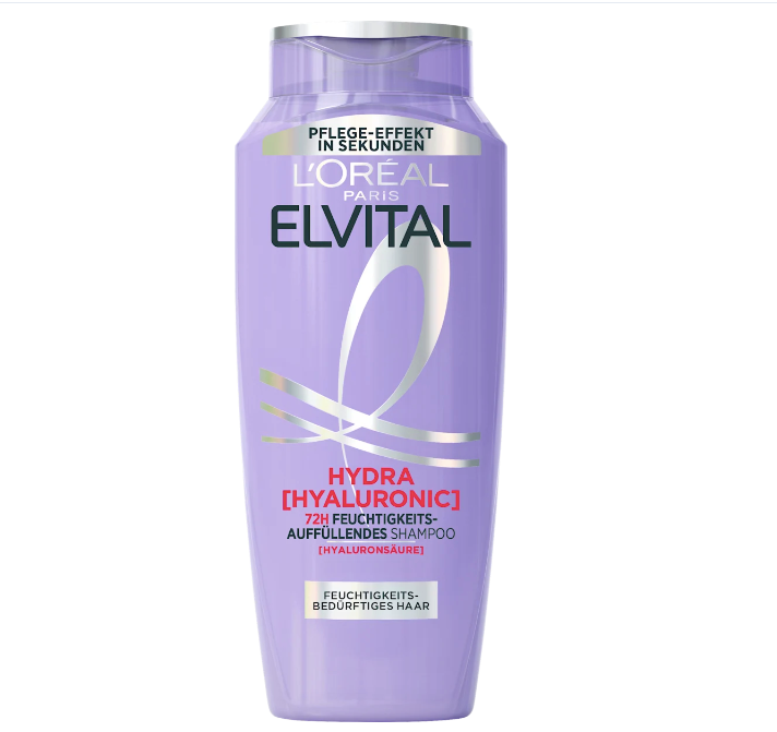 L'ORÉAL PARIS ELVITAL Hydra Hyaluronic Shampoo, moisture-replenishing, 400 ml
