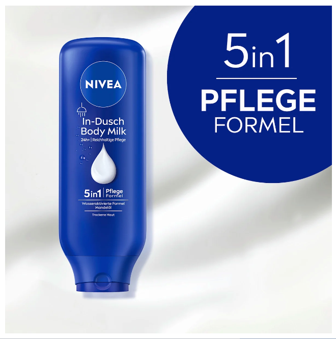NIVEA In-shower body milk, 0.4 l