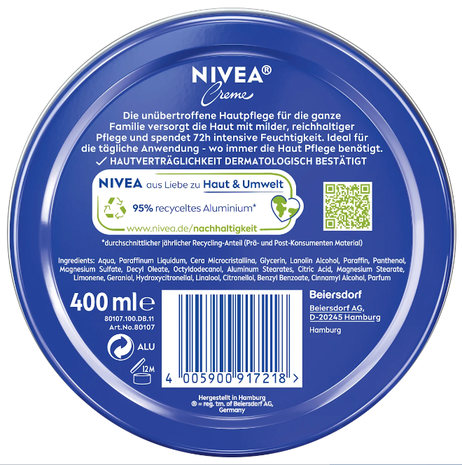 NIVEA Creme, 400 ml