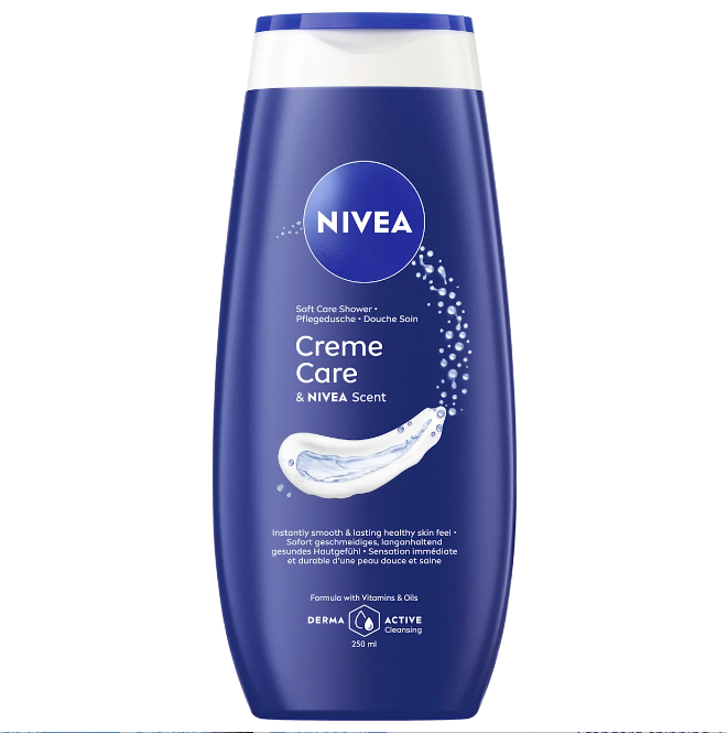 NIVEA Care Shower Cream Care & Nivea Scent, 250 ml