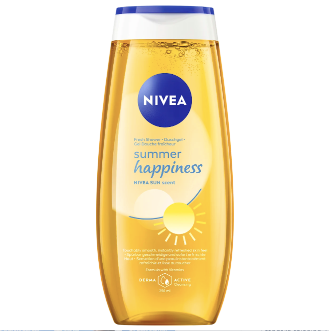 NIVEA Summer Happiness shower gel, 250 ml