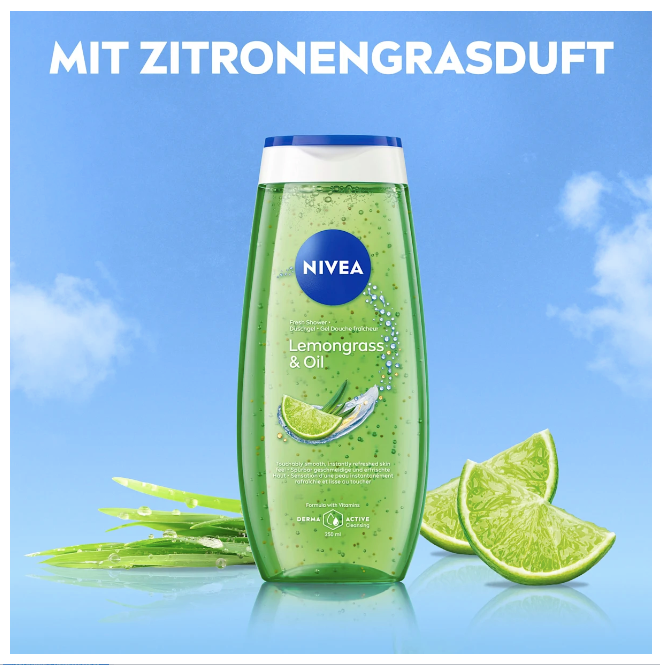 NIVEA Shower gel Lemongrass & Oil, 250 ml