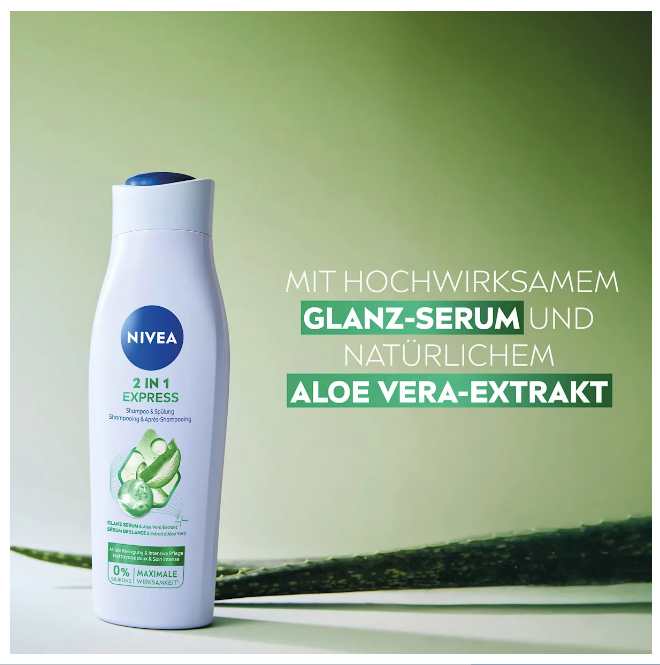 NIVEA Shampoo & Conditioner Express 2in1, 400 ml