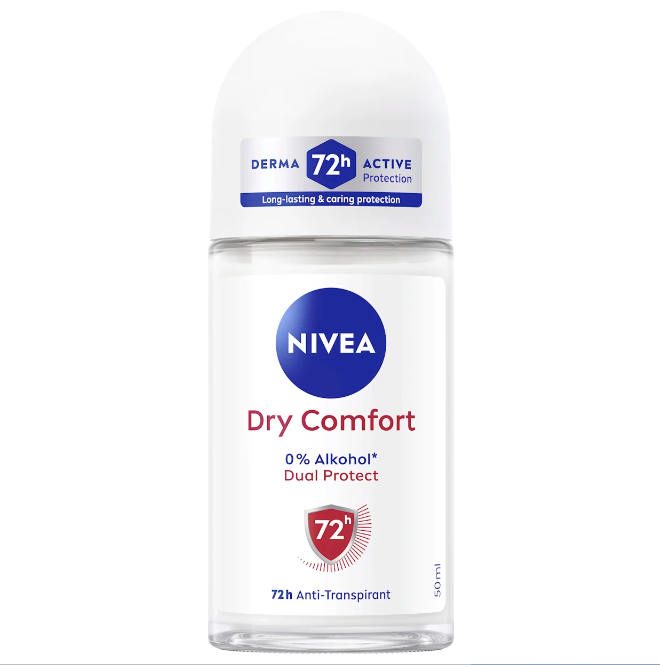 NIVEA Antiperspirant deodorant roll-on Dry Comfort, 50 ml