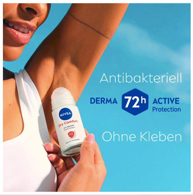 NIVEA Antiperspirant deodorant roll-on Dry Comfort, 50 ml