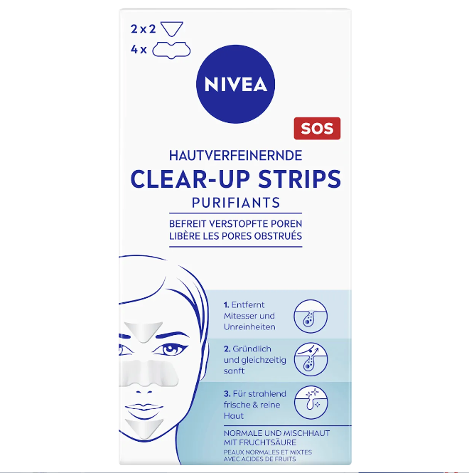 NIVEA Nosestrips Clear-Up skin-refining, 6 pieces