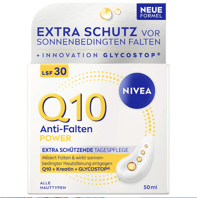 NIVEA Q10 Anti-Wrinkle Face Cream SPF 30, 50 ml