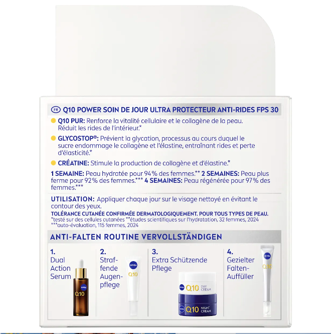 NIVEA Q10 Anti-Wrinkle Face Cream SPF 30, 50 ml