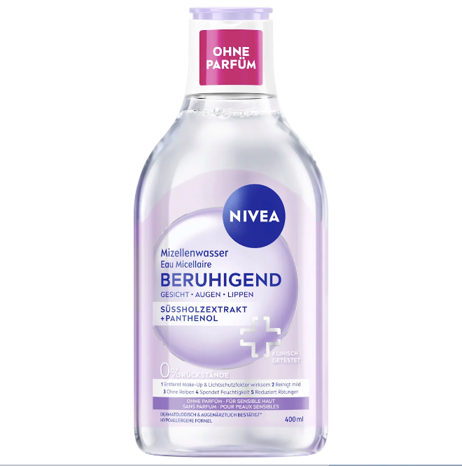 NIVEA Micellar water, soothing, 400 ml