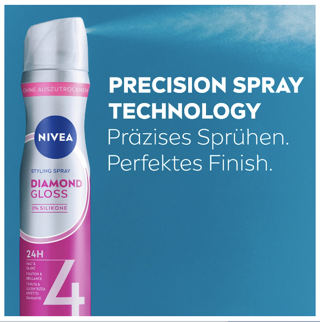 NIVEA Haarspray Diamond Gloss, 250 ml