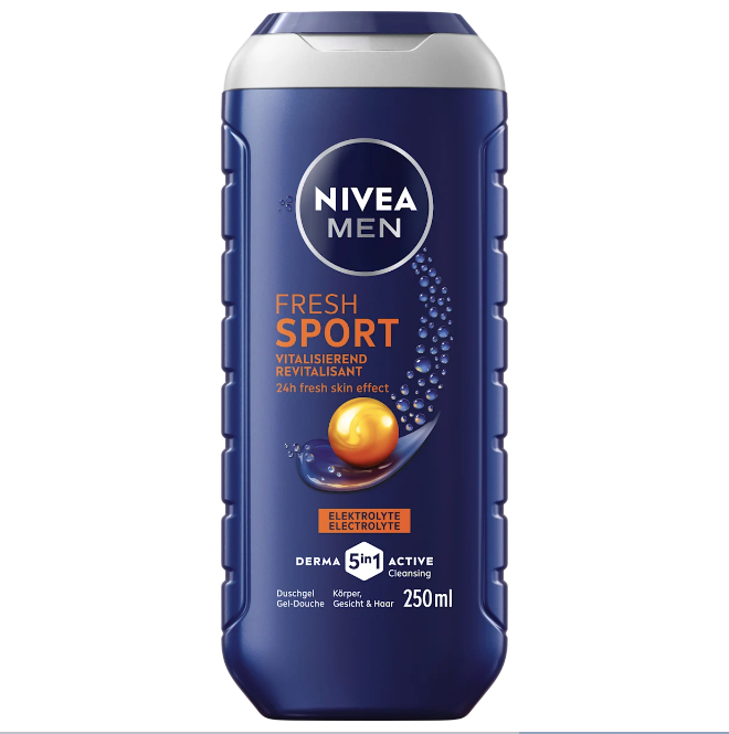 NIVEA MEN Fresh Sport 5in1 shower gel, 250 ml