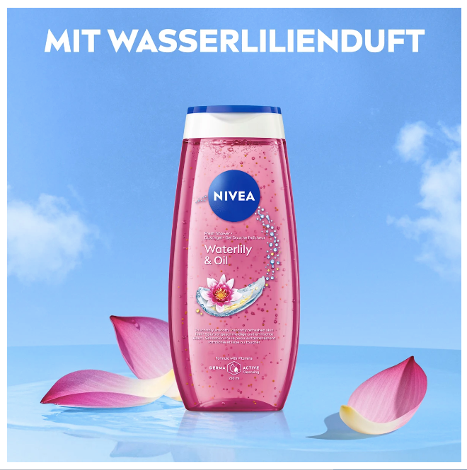 Nivea Shower gel Waterlily & Oil, 250 ml